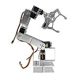 diymore ROT3U 6DOF Aluminium Roboterarm Mechanische Roboter Clamp Claw Kit mit Servos kompatibel