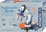 KOSMOS 620578 Hydraulik-Arm, Modellbausatz für deinen hydraulischen Roboterarm, Experimentierkasten zu Hydraulik und Pneumatik, mit Greifarm und Saugnapf, ab 10-14 Jahre